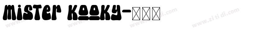 mister kooky字体转换